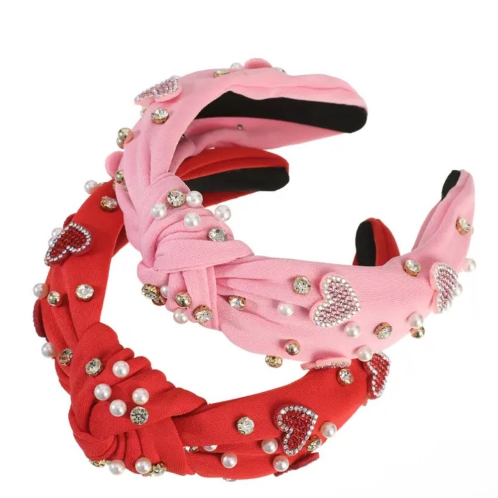 Embellished Red and Pink Headbands - Picture 4 of 4